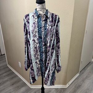 Chico's Multicolor Paisley Shirt